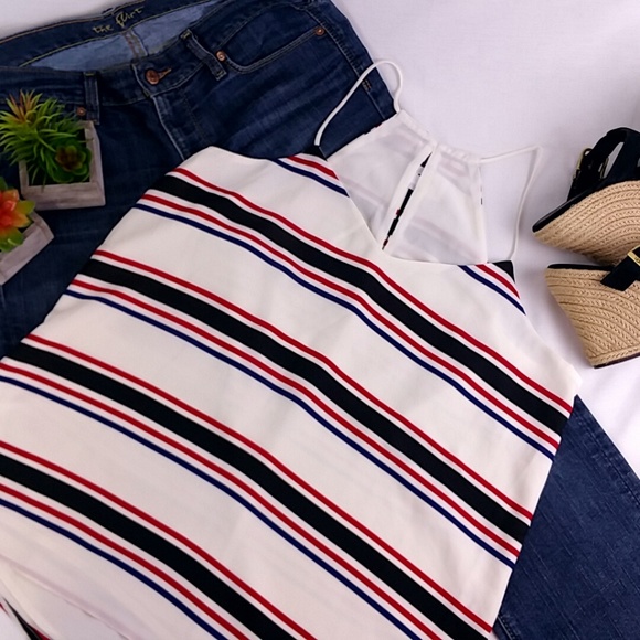 Express Tops - NWT Express Striped Barcelona Reversible Cami Q94E